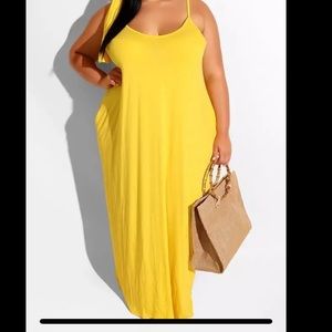 Lemonade Maxi Dress w/ Pockets 🍋